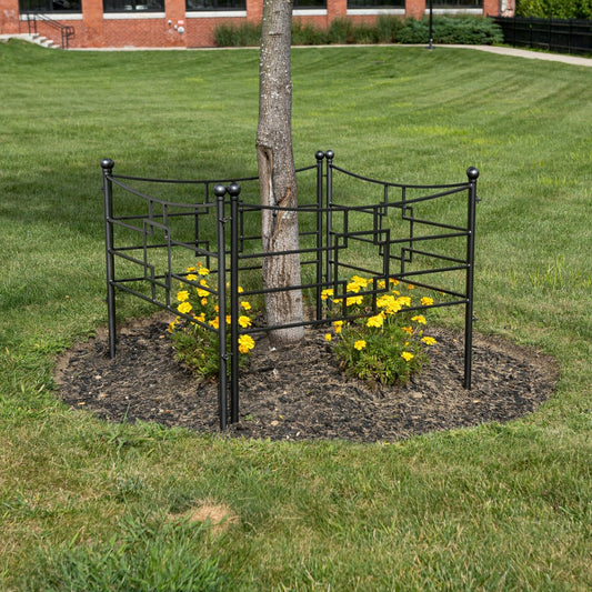 Square-on-Squares Fence Section, Set of 4
