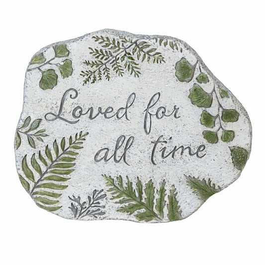 Memorial Garden & Memorial Stone, Loved for All Time Cement Fern Garde