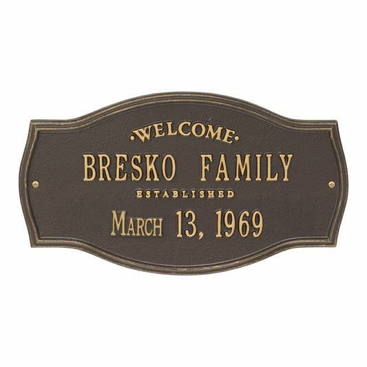 Heirloom Personalized Welcome Plaque