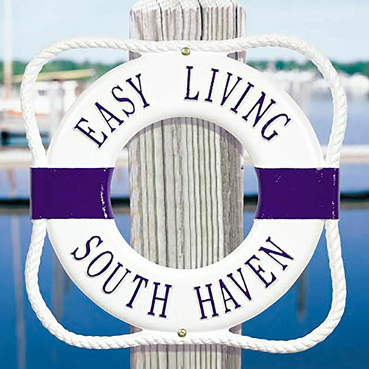 Personalized Life Ring Plaque