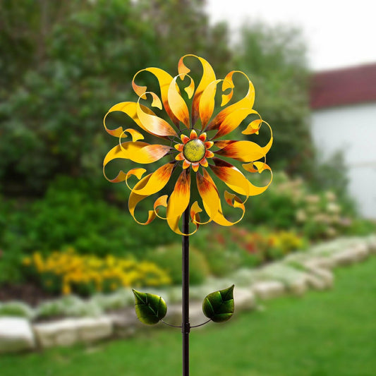 Sunflower Design Wind Spinner, 75" H