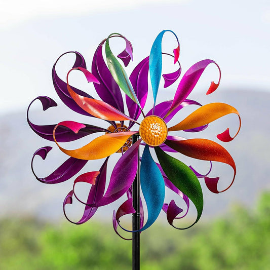 Colorful Mermaid Tail Metal Wind Spinner