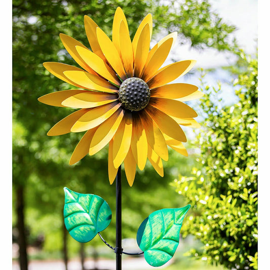 Sunflower Statement Wind Spinner, 75"H