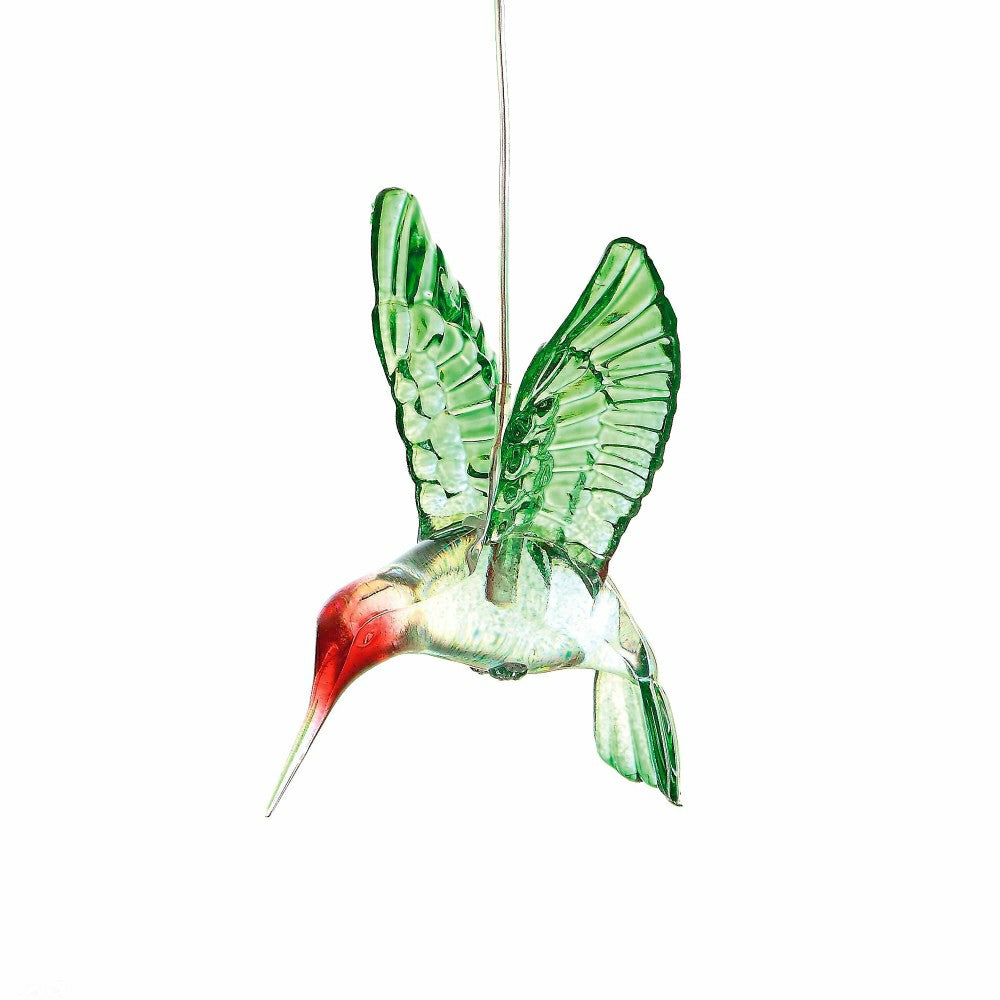 Cottage Garden Mobile, Solar Mobile, Painted Hummingbird