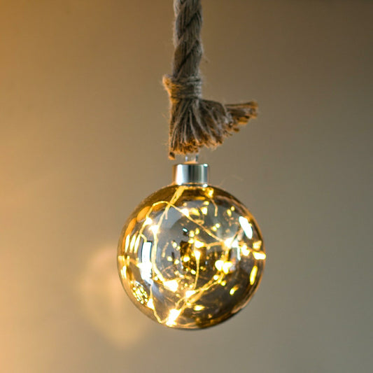 Jute Rope Light Sphere, Small