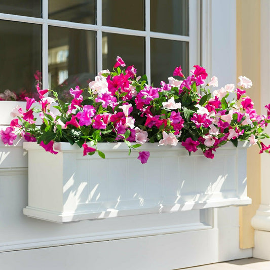 Faux Petunias Window Box Filler