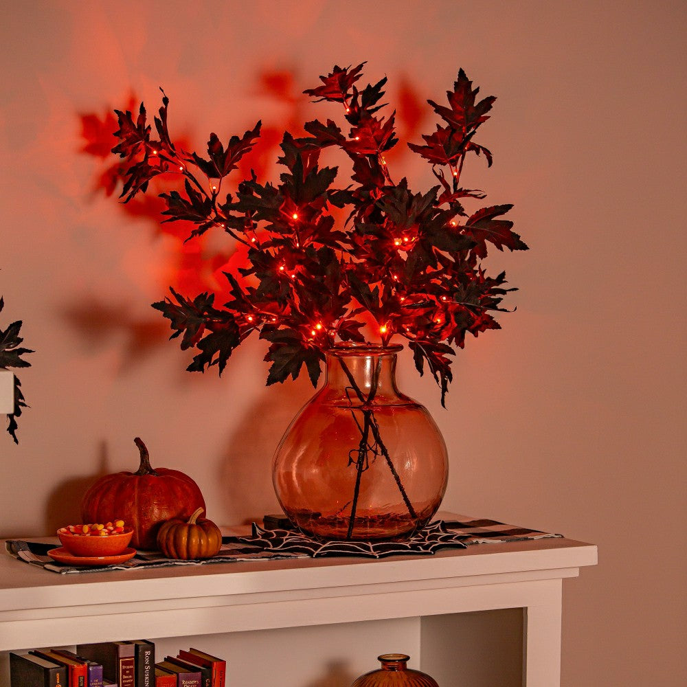 Halloween Maple Indoor/Outdoor LED Color Changing Artificial Branch, 3