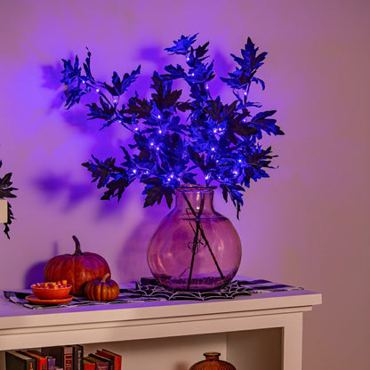 Halloween Maple Indoor/Outdoor LED Color Changing Artificial Branch, 3
