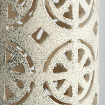 Aqua Crackle Glazed Ceramic Birdbath