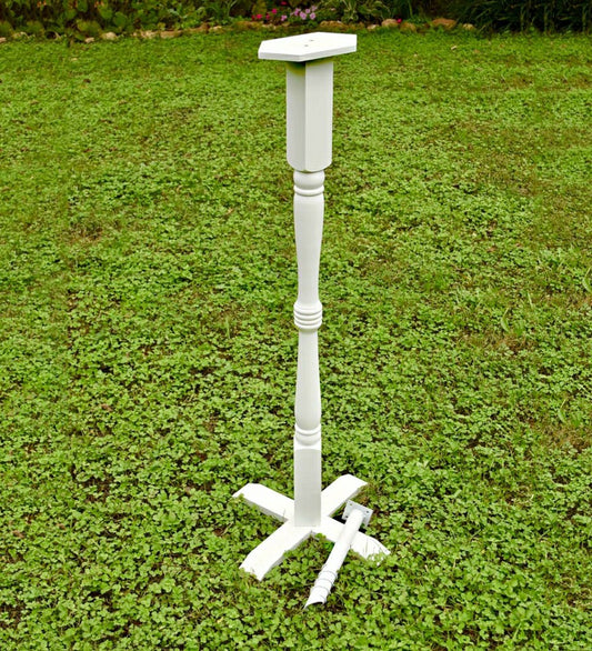 Turned Wood Pedestal Pole