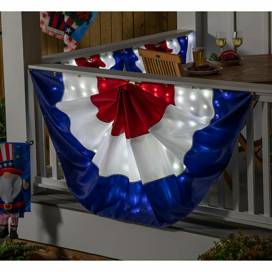 Patriotic Lit Bunting Kit, Large