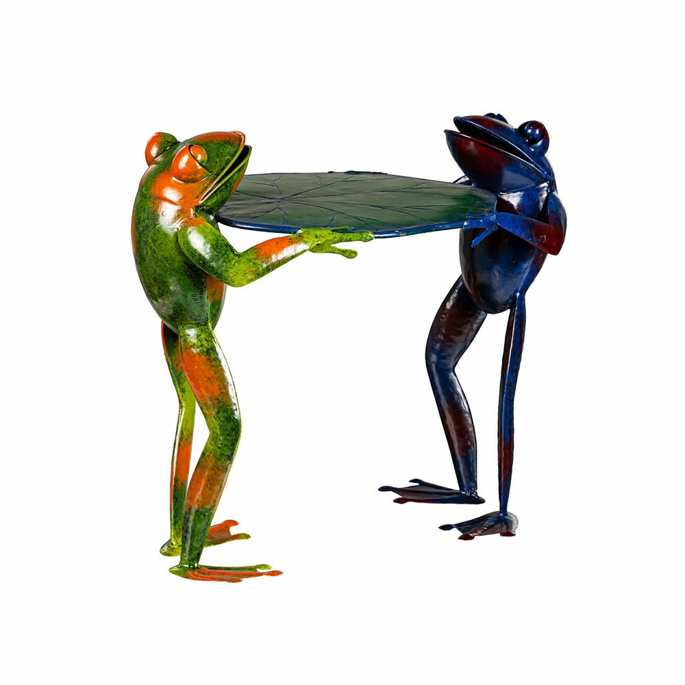 Metal Double Frog Side Table