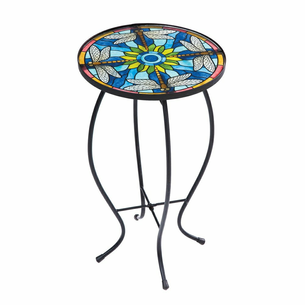 Glass Table, Tiffany Inspired Dragonfly