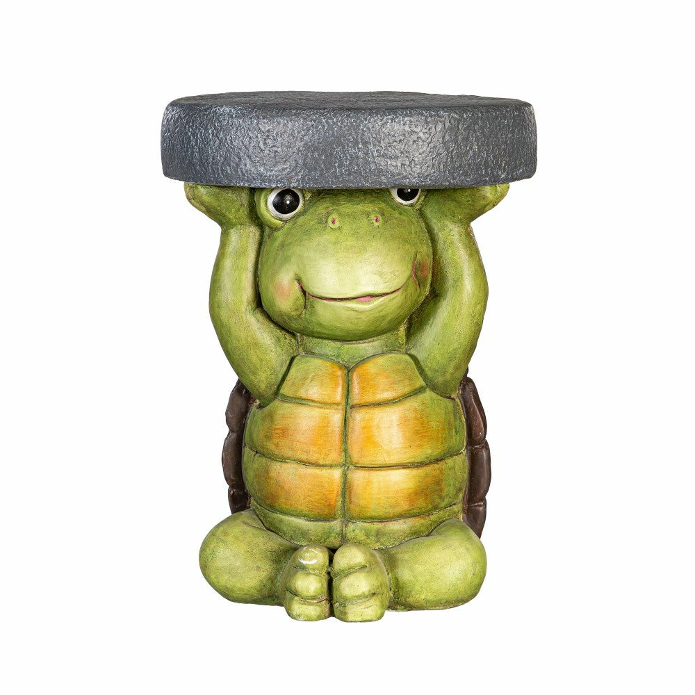 17" Resin Turtle Patio Table