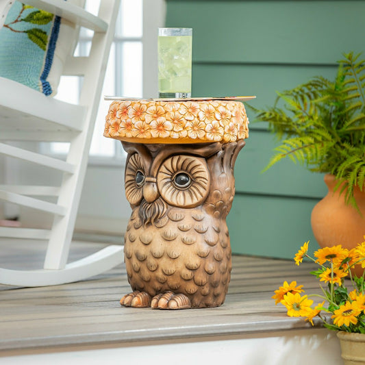 17" Resin Owl Patio Table