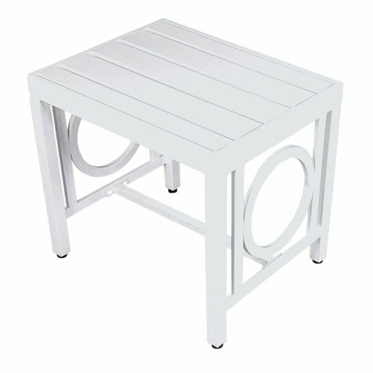 Grammercy Outdoor Side Table, White