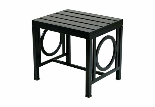 Grammercy Outdoor Side Table, Black