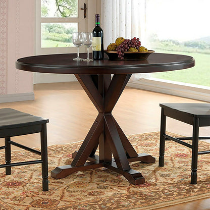 48" Round Trestle Dining Table