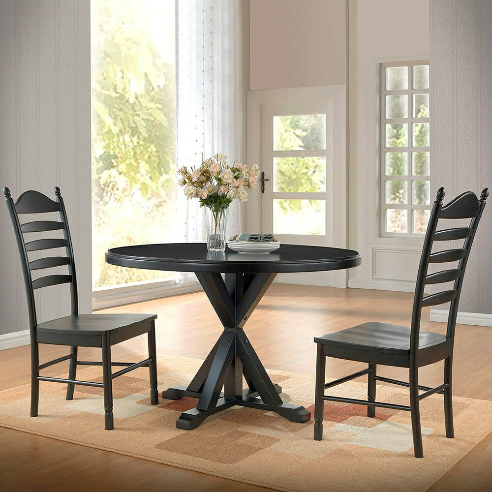 48" Round Trestle Dining Table