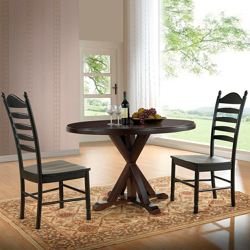 48" Round Trestle Dining Table