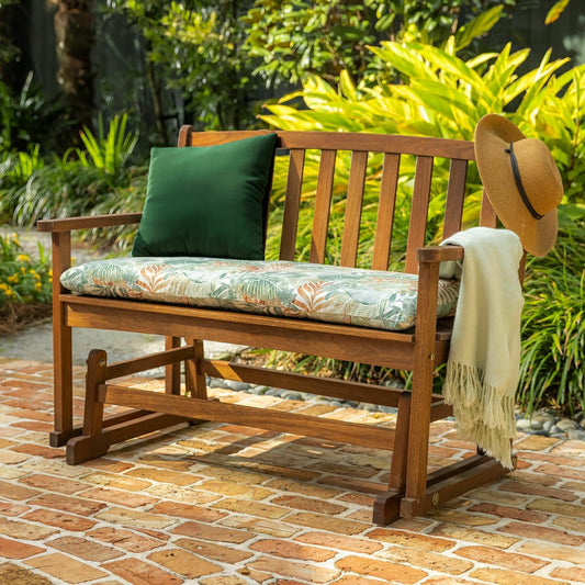 Eucalyptus Wood Love Seat Glider
