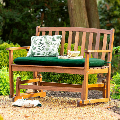 Eucalyptus Wood Love Seat Glider