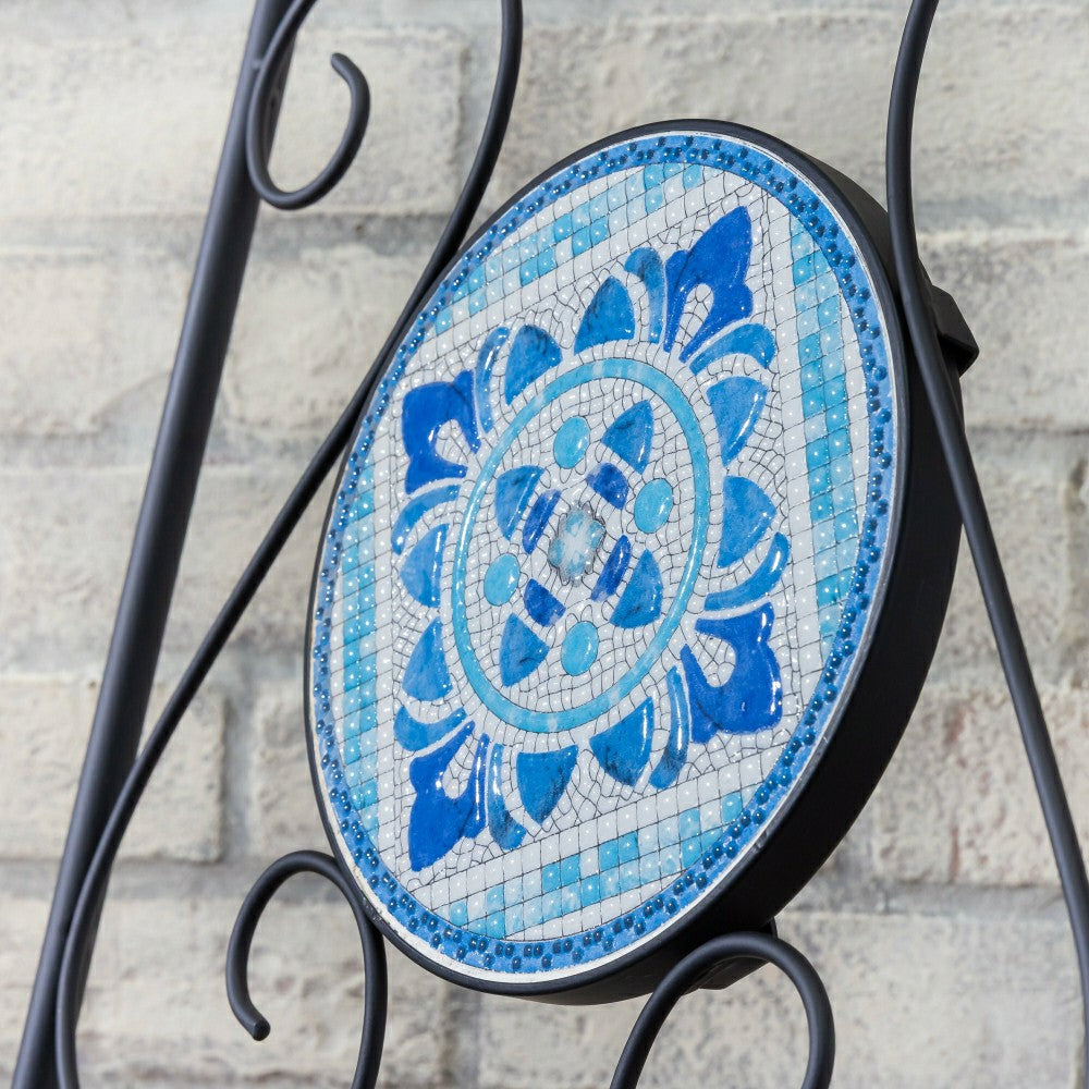 Santorini Breeze Mosaic Bistro Table and Chair Set