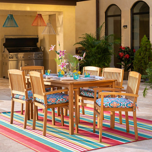 Teak Dining Set, 7-Piece Set