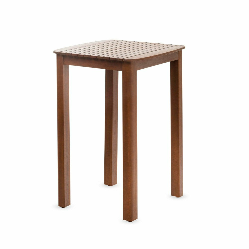 Lancaster Eucalyptus Outdoor Bar Set with Table and 2 Bar Stools, 3-Pi