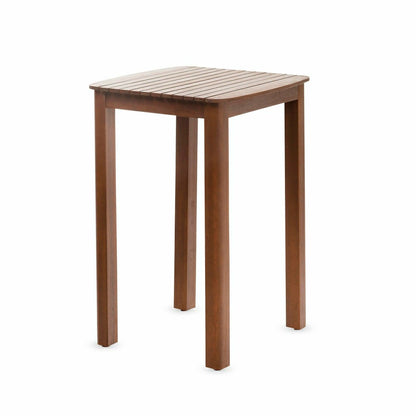 Lancaster Eucalyptus Outdoor Bar Set with Table and 2 Bar Stools, 3-Pi