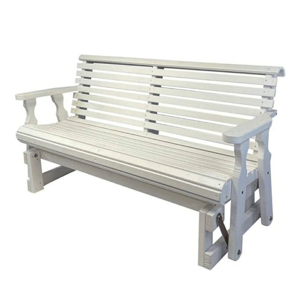 Amish Casual Heavy Duty Roll Back 5 Foot Treated Porch Glider