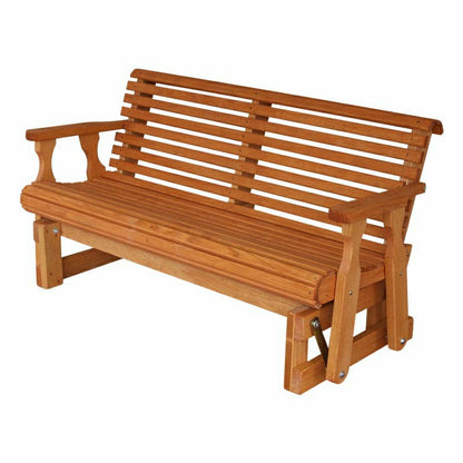 Amish Casual Heavy Duty Roll Back 5 Foot Treated Porch Glider