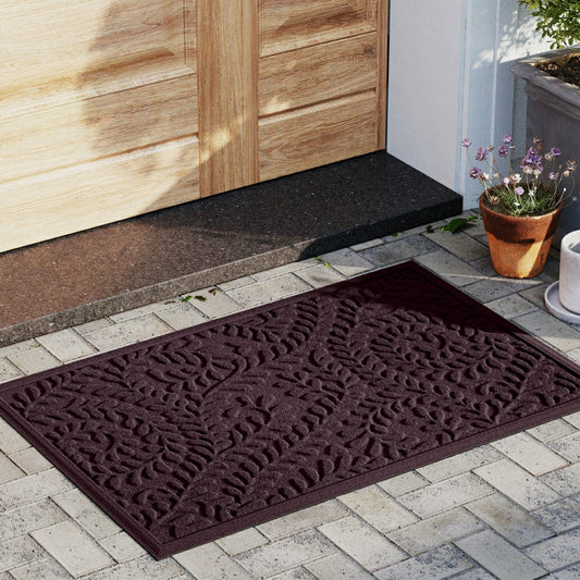 WaterHog® Indoor/Outdoor Leaves Doormat, 2' x 3'