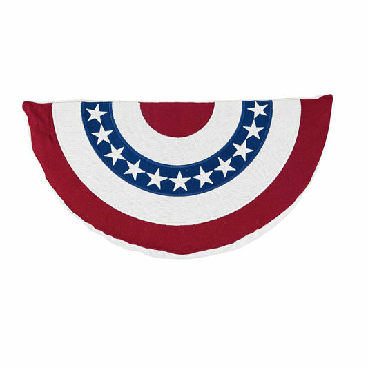 Star-Spangled Flag Slice Cotton Pillow