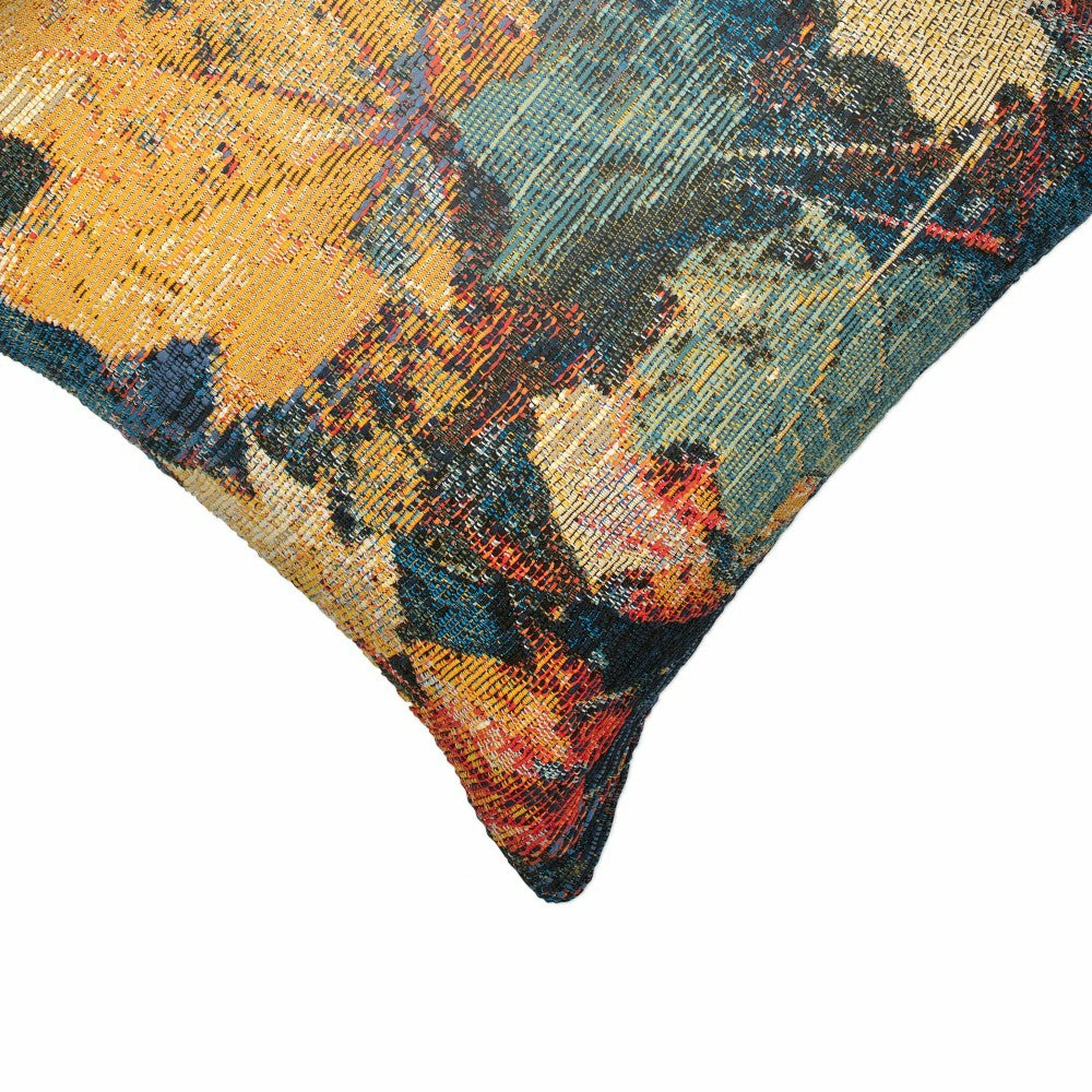 Indoor/Outdoor Autumn Leaves Polypropylene Throw Pillow