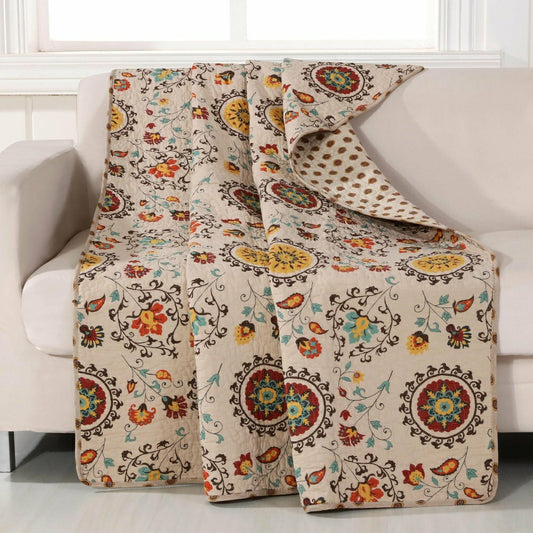 Patterned Quilted Throw