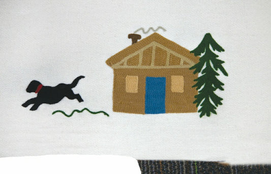 Summer Cabin Lab Wool Blanket