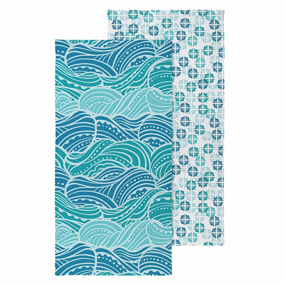 Make Waves Quick Dry Towel and Matching Carrying Case, 60" x 30"