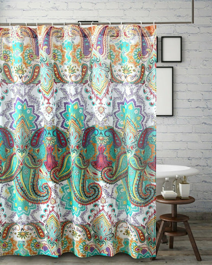 Nirvana Teal Shower Curtain