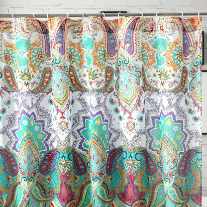 Nirvana Teal Shower Curtain
