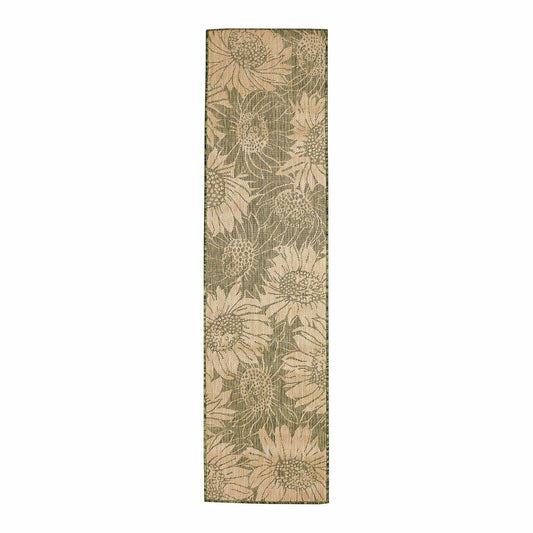 Indoor/Outdoor Sunflower Rug, 23" x 7'6" Runner