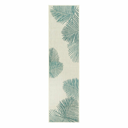 Indoor/Outdoor Textured Palms Polypropylene, 23" x 7'6" Runner