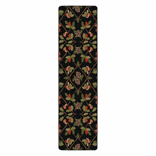 Oakwood Pine Cone and Oak Leaf Rug, 2'1" x 7'8" Runner