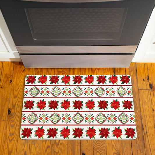 Anti-Fatigue Mat, Flower with Leaf, 30"x18"