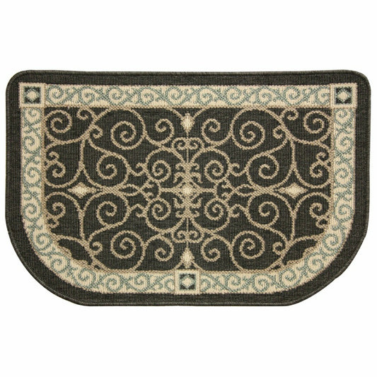 Eastly Midnight Polypropylene Rug, 23"x36"