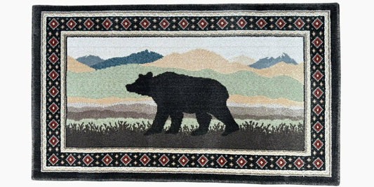 Vista Curious Bear Rug, 30"x 50"
