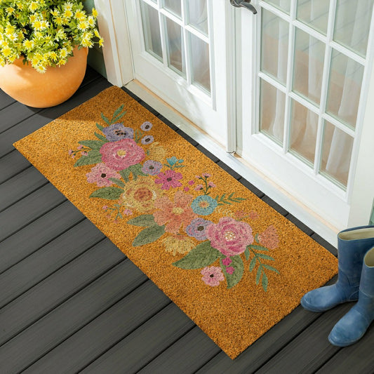 Bunny Blooms Spring Blossom, Coir Mat, 60"x24"