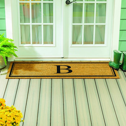 Monogram Coir Mat 60"x24", Letter B