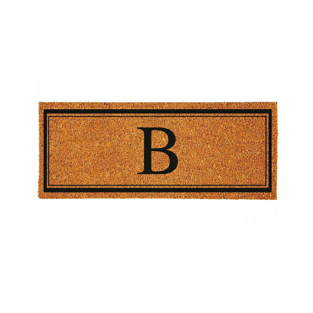 Monogram Coir Mat 60"x24", Letter B
