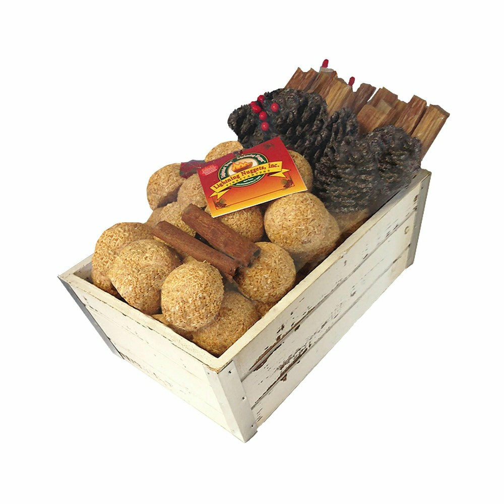 Fire Starter Gift Set in Wooden Crate
